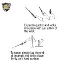 Police Force 21 Inch Expandable Steel Baton