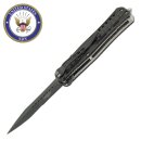 Lizensiertes US - NAVY Messer mit Federmechanik (Gesamtlänge= 20,32 cm)
